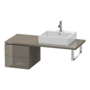 Duravit Meuble bas L-Cube 42x54,7 cm, blanc brillant, pour console, 2 tiroirs