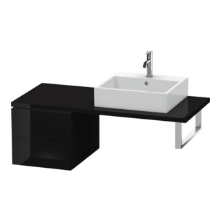 Duravit Meuble bas L-Cube 42x54,7 cm, blanc brillant, pour console, 2 tiroirs