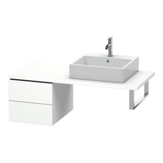 Duravit Meuble bas L-Cube 42x54,7 cm, blanc mat, 2 tiroirs