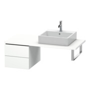 Duravit Meuble bas L-Cube 42x54,7 cm, blanc mat, 2 tiroirs-1