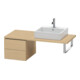 Duravit Meuble bas L-Cube 42x54,7 cm, chêne naturel, 2 tiroirs, sans poignée-1