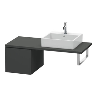 Duravit Meuble bas L-Cube 42x54,7 cm, graph ma, avec console, 1 tiroir