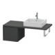 Duravit Meuble bas L-Cube 42x54,7 cm, graph ma, avec console, 1 tiroir-1