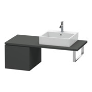 Duravit Meuble bas L-Cube 42x54,7 cm, graph ma, avec console, 1 tiroir