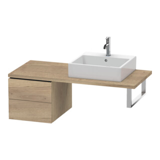 Duravit Meuble bas L-Cube 42x54,7 cm, marbre œuf, pour console, 2 tiroirs