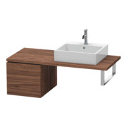 Duravit Meuble bas L-Cube 42x54,7 cm, noyer foncé, pour console, 1 tiroir-1