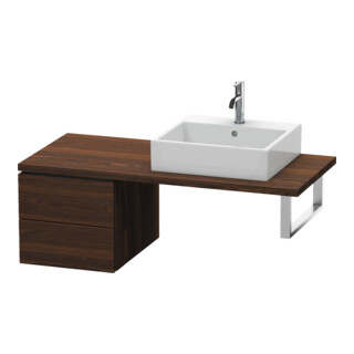 Duravit Meuble bas L-Cube 42x54,7 cm, noyer, pour console, 2 tiroirs
