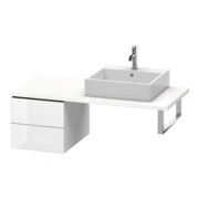 Duravit Meuble bas L-Cube 42x54,7 cm, noyer, pour console, 2 tiroirs-4
