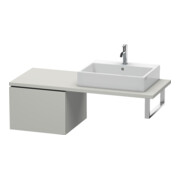 Duravit Meuble bas L-Cube 52x54,7 cm, béton gris, avec 1 tiroir-1