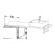 Duravit Meuble bas L-Cube 52x54,7 cm, blanc brillant, pour console, 1 tiroir-3