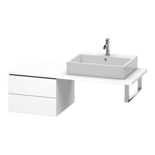 Duravit Meuble bas L-Cube 52x54,7 cm, blanc mat, 2 tiroirs