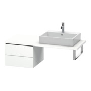 Duravit Meuble bas L-Cube 52x54,7 cm, blanc mat, 2 tiroirs