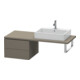 Duravit Meuble bas L-Cube 52x54,7 cm, gris mat, 2 tiroirs-1