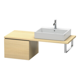 Duravit Meuble bas L-Cube 52x54,7 cm, méd. chêne, avec console, 1 tiroir