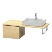 Duravit Meuble bas L-Cube 52x54,7 cm, méd. chêne, avec console, 1 tiroir-1