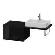 Duravit Meuble bas L-Cube 62x54,7 cm, blanc brillant, 2 tiroirs