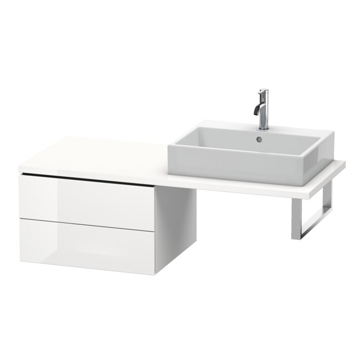 Duravit Meuble bas L-Cube 62x54,7 cm, blanc mat, 2 tiroirs
