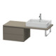 Duravit Meuble bas L-Cube 62x54,7 cm, gris mat, pour console, 2 tiroirs-1