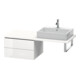 Duravit Meuble bas L-Cube 62x54,7 cm, marbre œuf, pour console, 2 tiroirs