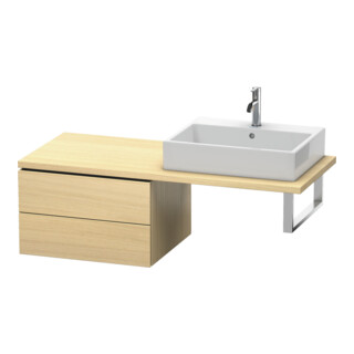 Duravit Meuble bas L-Cube 62x54,7 cm, méd. chêne, 2 tiroirs