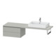 Duravit Meuble bas L-Cube 72x54,7 cm, béton gris, pour console, 2 tiroirs-1