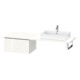Duravit Meuble bas L-Cube 72x54,7 cm, blanc brillant, avec console, 1 tiroir-1