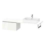 Duravit Meuble bas L-Cube 72x54,7 cm, blanc brillant, avec console, 1 tiroir