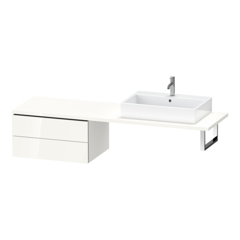 Duravit Meuble bas L-Cube 72x54,7 cm, blanc mat, 2 tiroirs