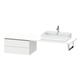 Duravit Meuble bas L-Cube 72x54,7 cm, blanc mat, f Kons, 2 tiroirs