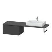 Duravit Meuble bas L-Cube 72x54,7 cm, graph ma, avec console, 1 tiroir-1