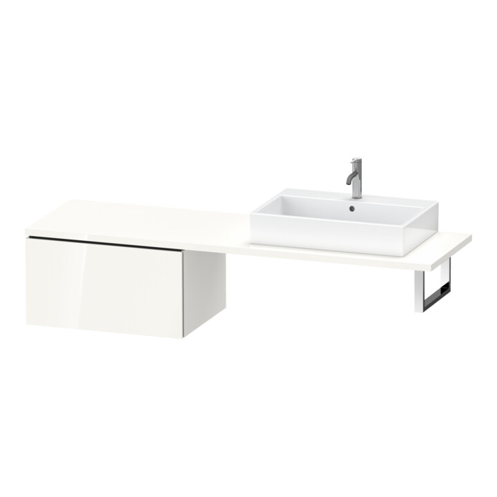 Duravit Meuble bas L-Cube 72x54,7 cm, graph ma, avec console, 1 tiroir