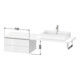 Duravit Meuble bas L-Cube 72x54,7 cm, méd. chêne, pour console, 2 tiroirs