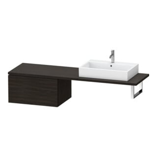 Duravit Meuble bas L-Cube 72x54,7 cm, noyer, pour console, 1 tiroir