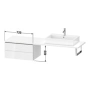 Duravit Meuble bas L-Cube 72x54,7 cm, sans console, 2 tiroirs-4