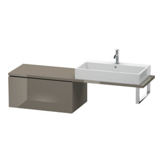 Duravit Meuble bas L-Cube 82x54,7 cm, blanc brillant, 1 tiroir, pour console