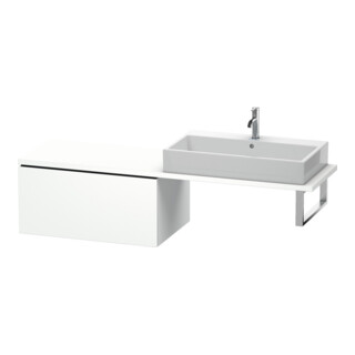 Duravit Meuble bas L-Cube 82x54,7 cm, blanc mat, avec console, 1 tiroir