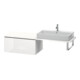Duravit Meuble bas L-Cube 82x54,7 cm, blanc mat, avec console, 1 tiroir
