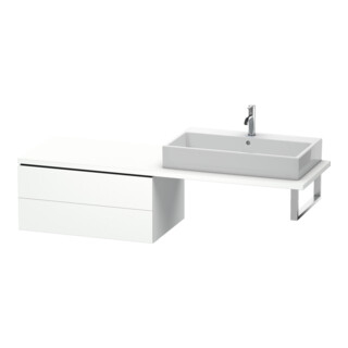 Duravit Meuble bas L-Cube 82x54,7 cm, blanc mat, f Kons, 2 tiroirs