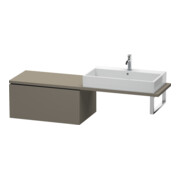 Duravit Meuble bas L-Cube 82x54,7 cm, gris mat, 1 tiroir