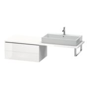 Duravit Meuble bas L-Cube 82x54,7 cm, gris mat, pour console, 2 tiroirs-3