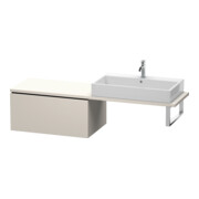 Duravit Meuble bas L-Cube 82x54,7 cm, tau mat, avec console, 1 tiroir-1