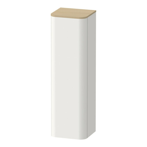 Duravit Meuble demi-haut Happy D.2 Plus 40x36x133,6cm, 1 porte, porte gauche, Nord blanc mat
