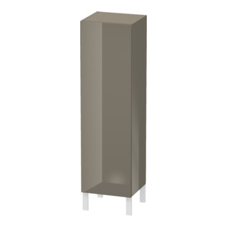 Duravit Meuble demi-haut L-Cube 40x36,3x132cm, porte g., flancs gris brillant