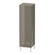 Duravit Meuble demi-haut L-Cube 40x36,3x132cm, porte g., flancs gris brillant-1
