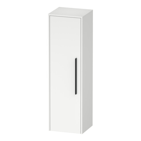 Duravit Meuble demi-hauteur D-Code 40x132x36 cm, 2 étagères, noir, gauche, blanc mat