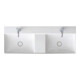 Duravit Meuble double vasque DuraSquare 120x47 cm, sans trop-plein, avec vidage, 1 trou de robinet, blanc-1