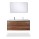 Duravit Meuble double vasque DuroCast Plus Sivida 129x48,5 cm, avec trou robinet, blanc mat soyeux