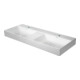 Duravit Meuble double vasque gs DuraSquare 120x47 cm, sans trop-plein, avec trop-plein bas, sans robinet, blanc-4