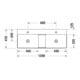 Duravit Meuble double vasque gs DuraSquare 120x47 cm, sans trop-plein, avec trop-plein bas, sans robinet, blanc
