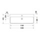 Duravit Meuble double vasque Qatego 120x47 cm, 2 trous, dessus blanc brillant
